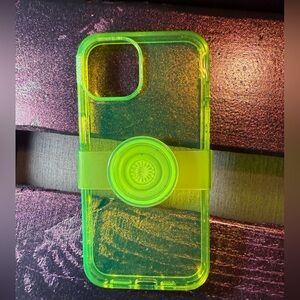 PopSockets Blazing Lime iPhone 13/14 case
